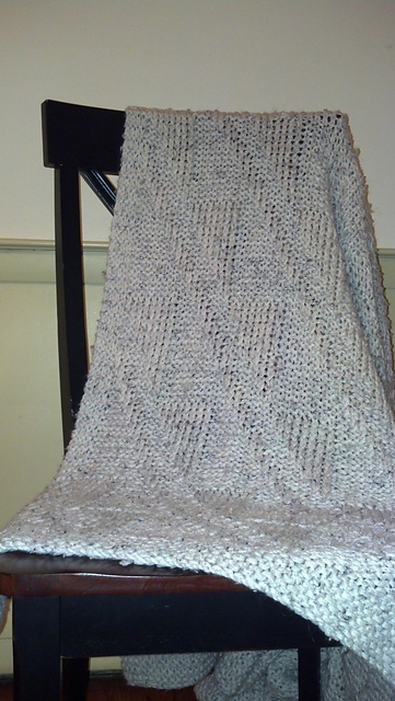 Diagonal Triangles Afghan