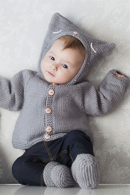 Hooded Cardigan for Babies