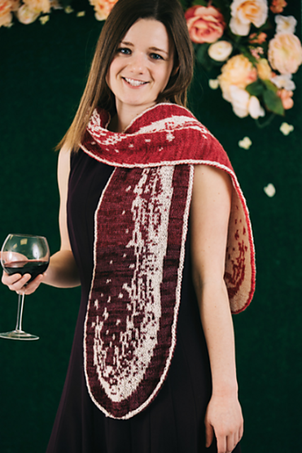 Wine Wave Scarf