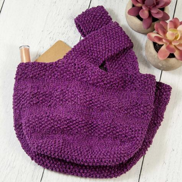 Purplexed Knot Bag