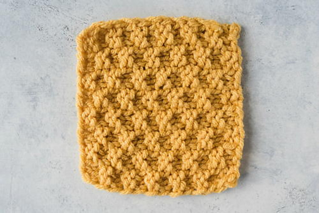 Simple Moss Stitch Dishcloth