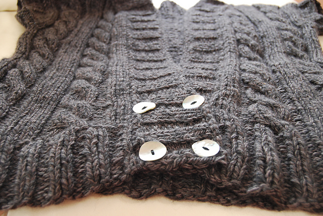 Long Cabled Vest