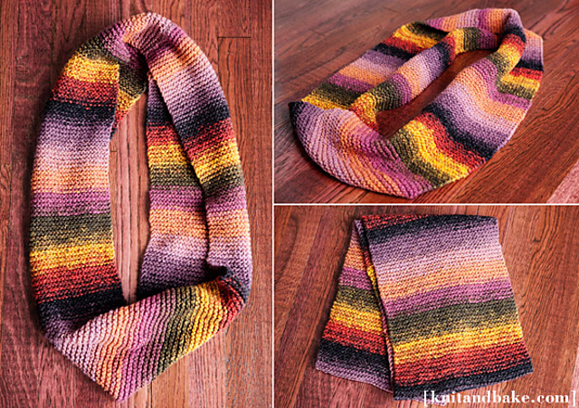 Seamed Garter Stitch Cowl