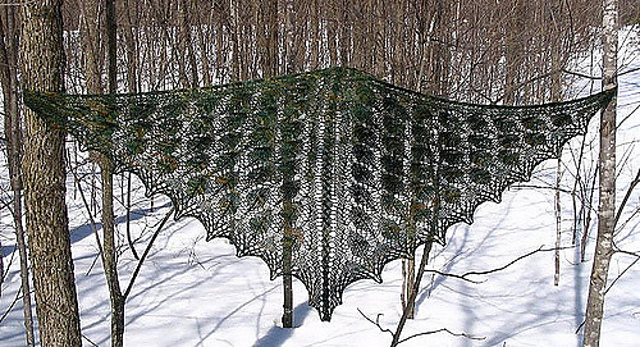 Luscious Forests Lace Shawl