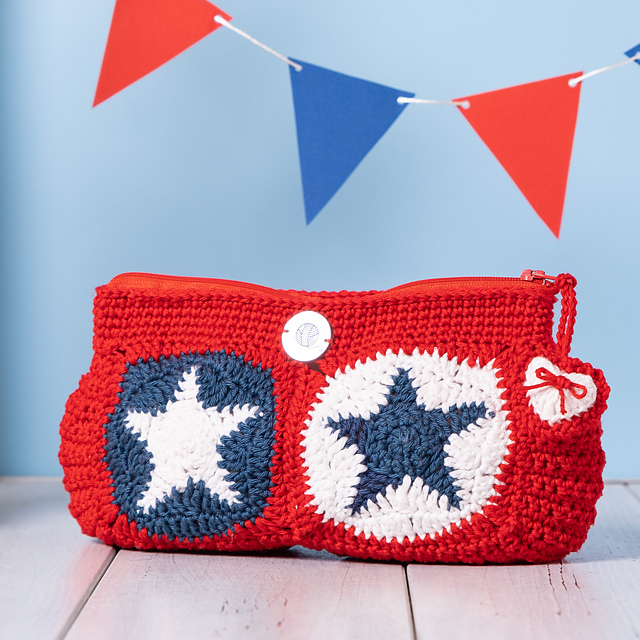 Crochet pouch "Superstar"