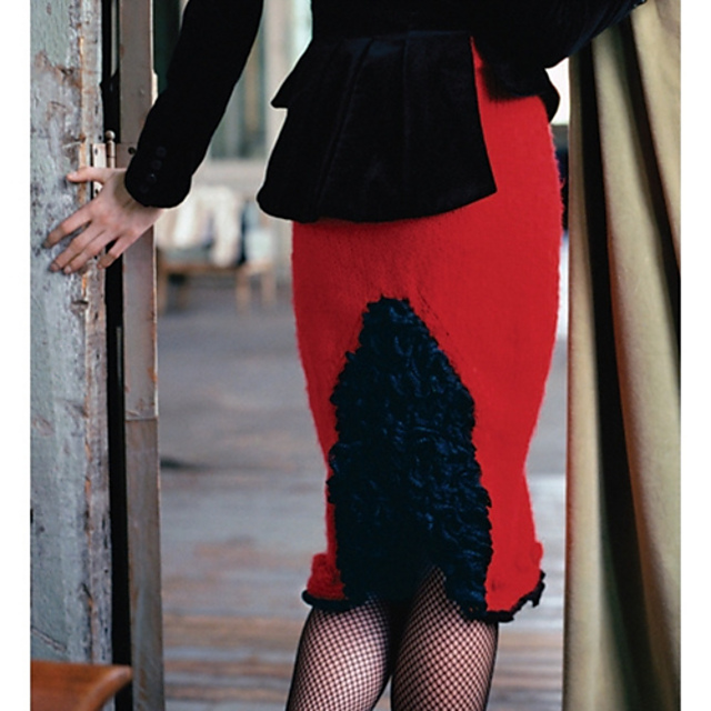 #12 Ruffled Pencil Skirt