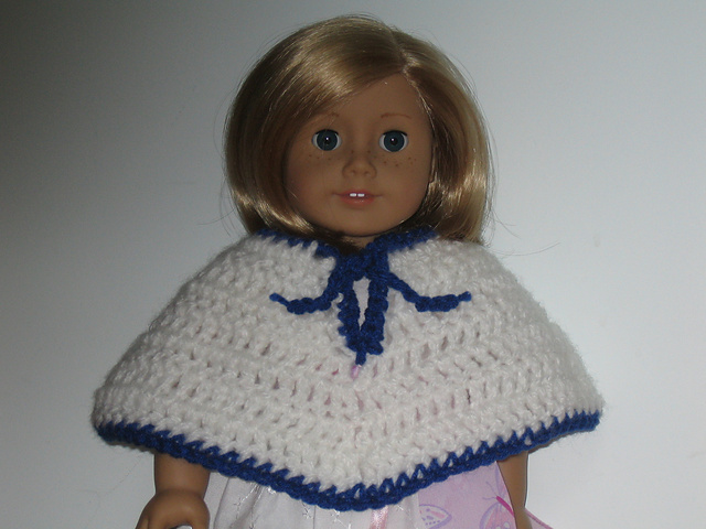 Toasty Ties Doll Poncho