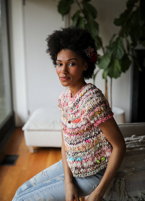 Kaleidoscope Sweater Short Sleeve