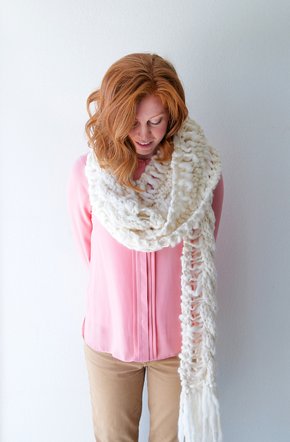 Drop Stitch Cable Scarf