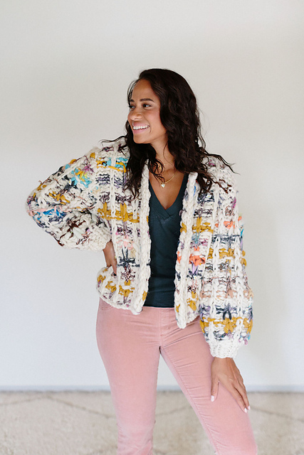 Plaid Party Cardi