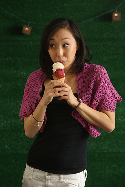 Blackberry Sorbetto Shawl