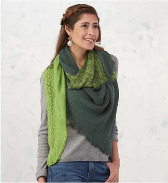 Skaket Sideway Asymmetric Shawl