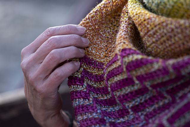 Orchid Path Shawl