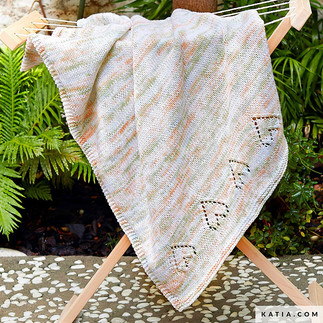 Mimosa Lace Heart Baby Blanket