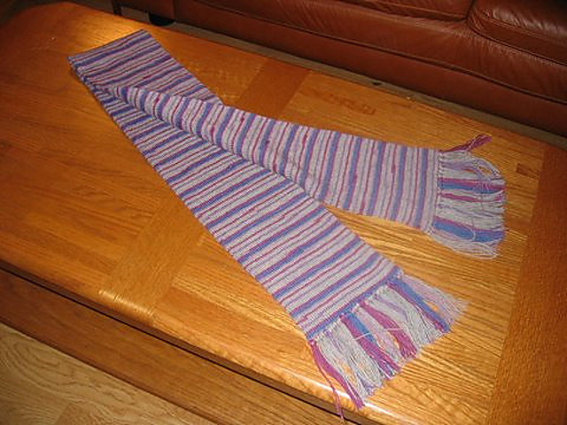 his striped scarf