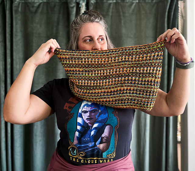 Seriously Self Striping Cowl