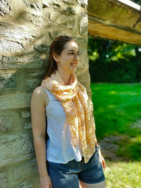 Diamonds and Triangles Shawl