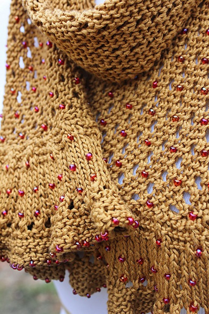 Beaded Lace Scarf