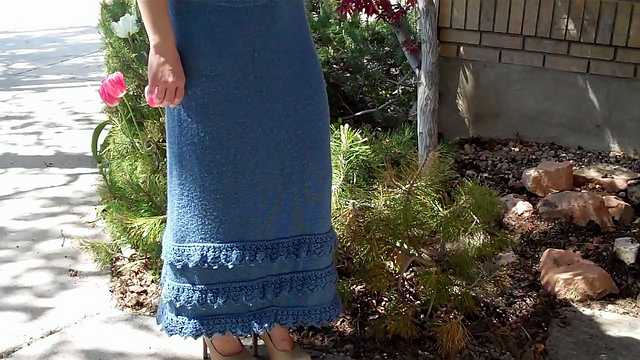 Lace-Trimmed Skirt