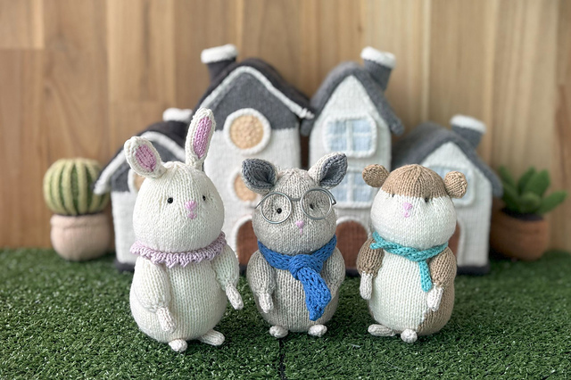 Forest Friends -chinchilla, rabbit, hamster