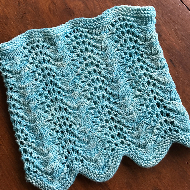 Cabled Feather Cowl