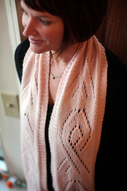 Pink Ribbon Cashmere Scarf