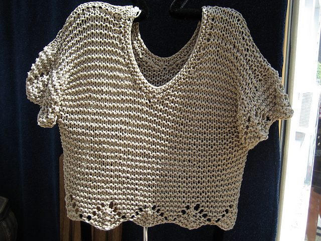 India Garter Stitch Tee