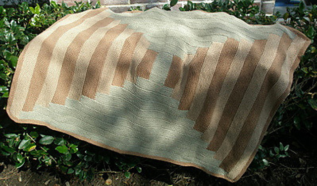 Courthouse Steps Denim Blanket