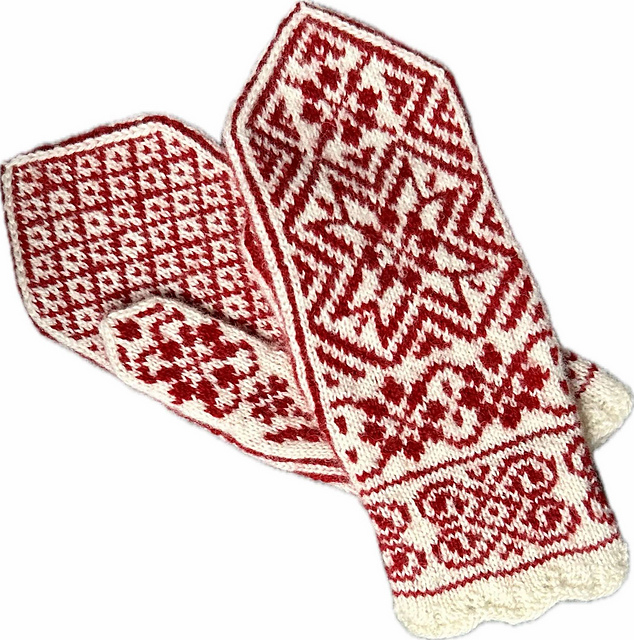 Wenche's Xmas Mittens 2024/Wenches Julevotter 2024