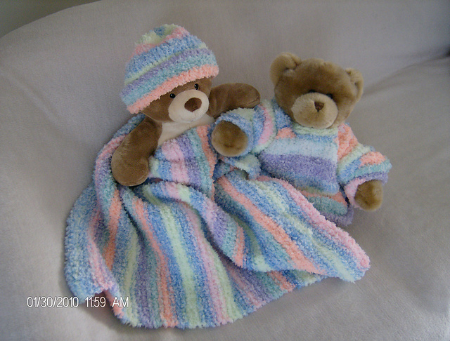 Pullover Sweater, Blanket & Hats