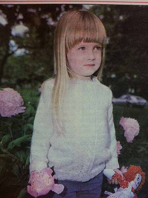 Girl's Cabled Cardigan