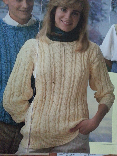 His and Hers Cabled Pullovers