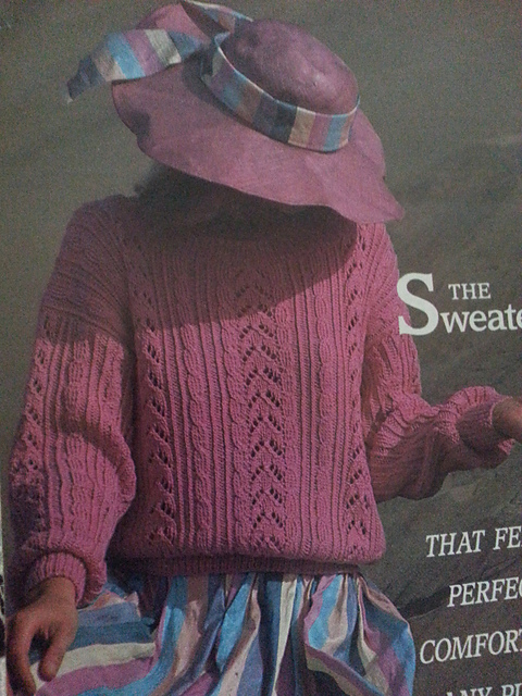 Cables and Lace Pullover