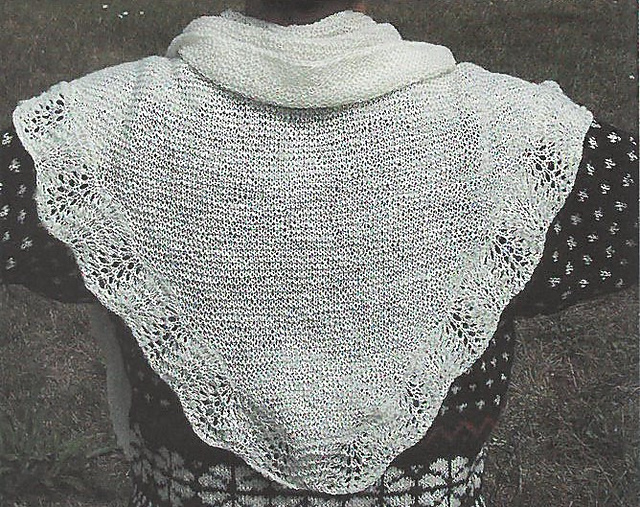 Triangular Shawl with Frill