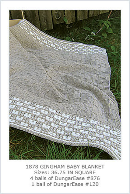 Gingham Baby Blanket