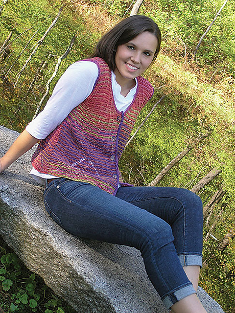 Faux Mitered Vest #1864
