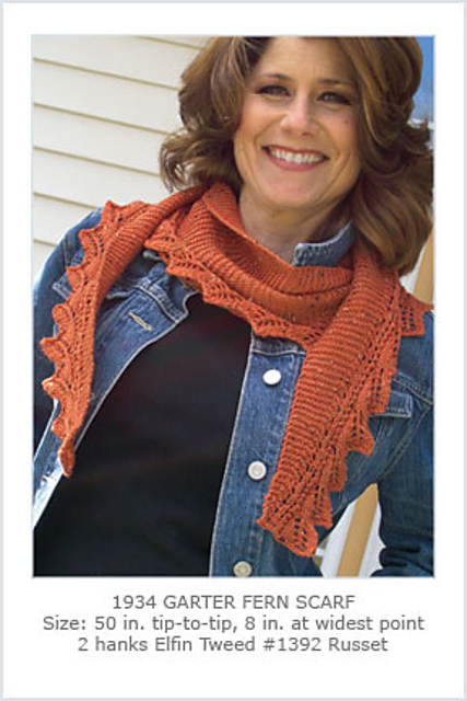 Garter Fern Scarf