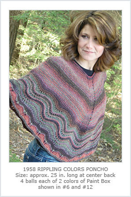 Rippling Colors Poncho