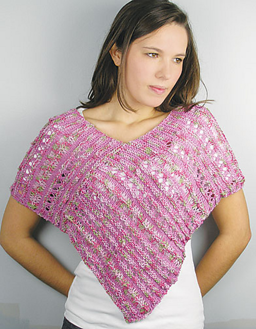 Summer Floral Poncho