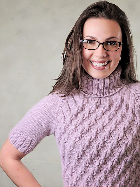 Sweater Pattern Turtleneck With Design Knitting Pattern Mens