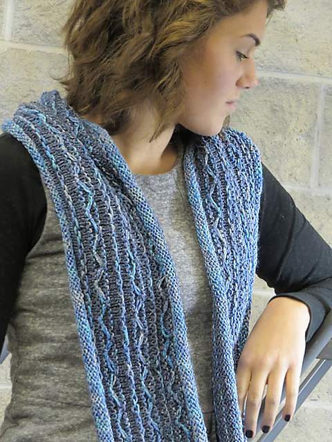 Mixed Media Infinity Scarf