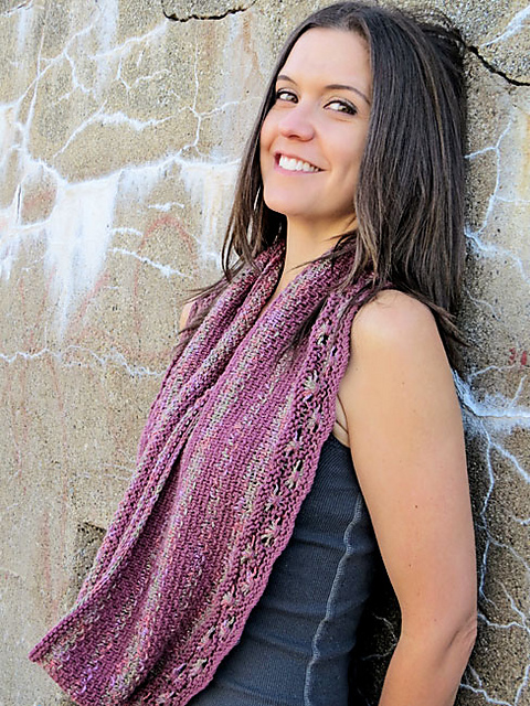 Woven Flowers Infinity Scarf
