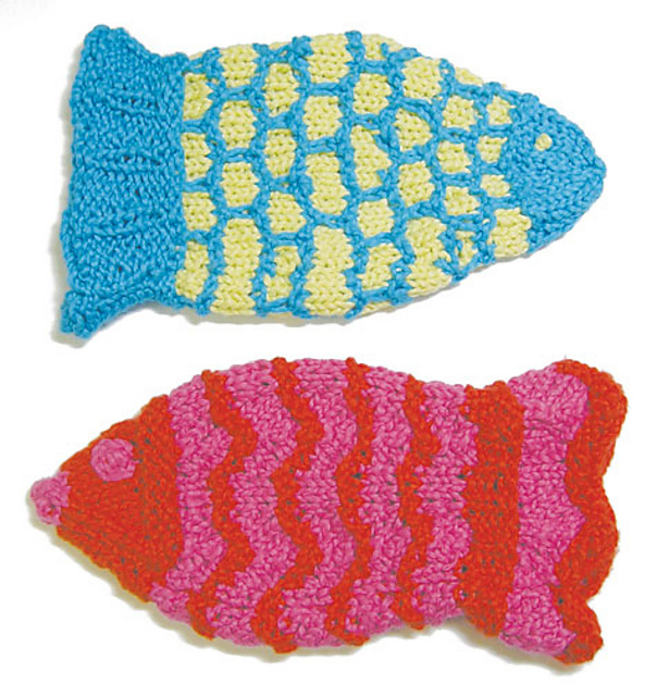 Fishy Bath Mitts