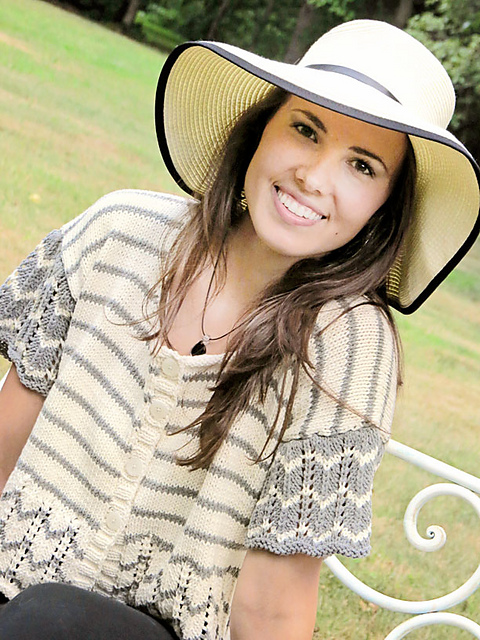 Boxy Stripes Cardigan