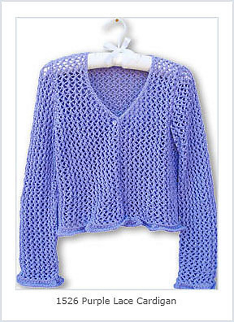 Purple Lace Cardie