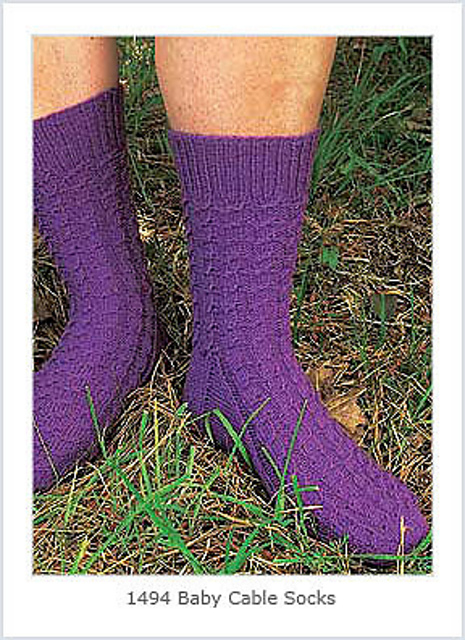 Baby Cable Socks