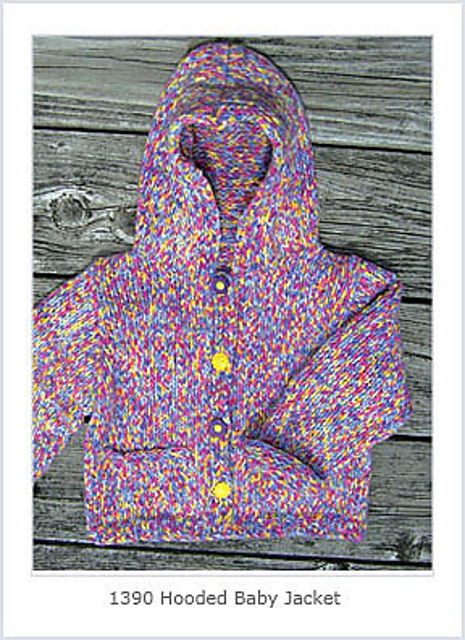 Hooded Baby Jacket Pat 1390