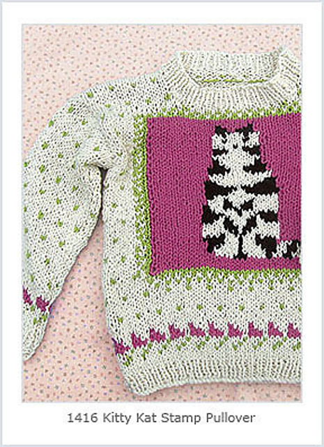 Kitty Kat Stamped Pullover