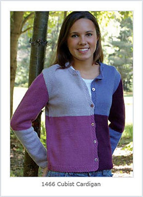 Cubist Cardigan pat 1466