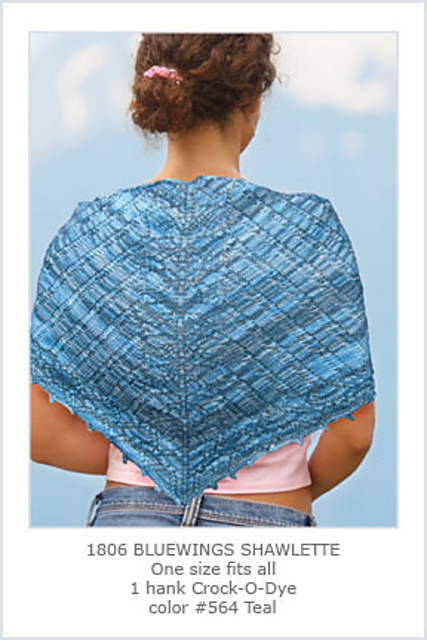 Bluewings Shawlette
